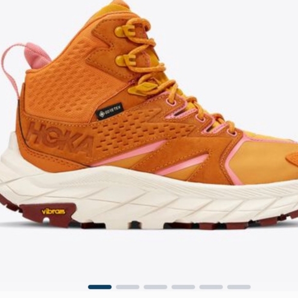 Hoka Athletic Shoes in Mustard and Pink - Picture 6 of 7